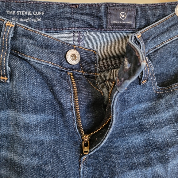 AG Adriano Goldschmied Stevie Cuff Jeans Size 27 - Picture 12 of 13